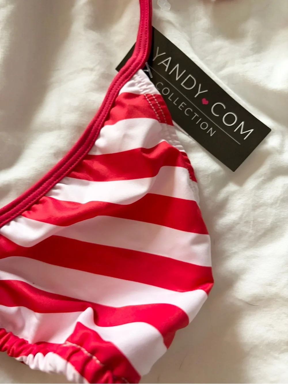 Yandy American Flag Patriotic String Bikini NEW WITH TAGS Fourth of July Sz XL